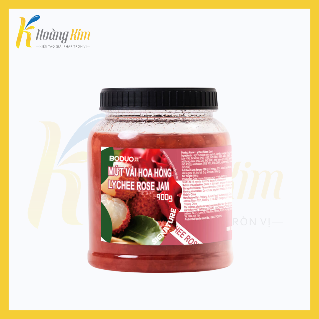 MỨT VẢI HOA HỒNG BODUO